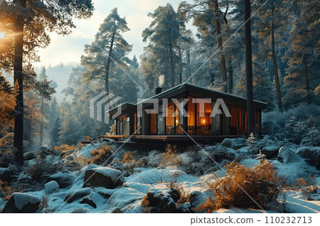 mini hotel, cottage in the wooded mountains 110232713
