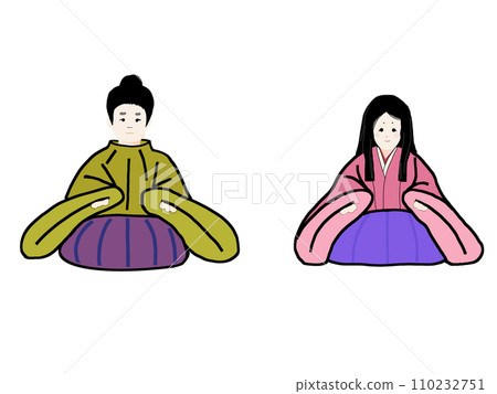 女兒節的簡單娃娃 110232751