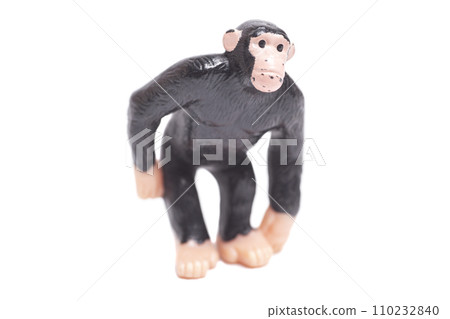 Monkey Toy Animal isolated on white. 110232840