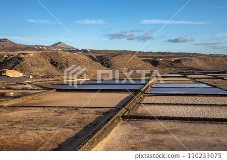 Salt pans, Salinas de Janubio, Spain Salt pans, Salinas de Janubio, Spain 110233075