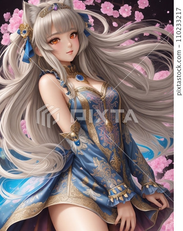 美麗的女人的臉 110233217