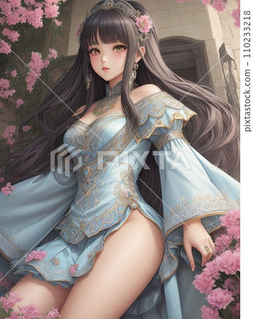 美麗的女人肖像 110233218