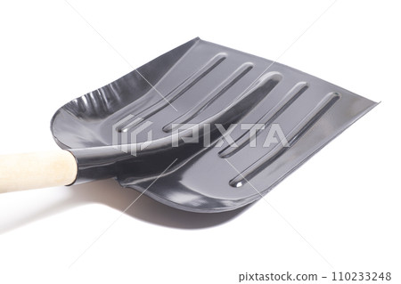 snow shovel isolated on white background. 110233248