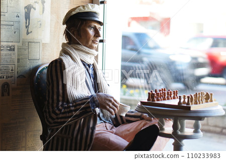 wax figure of Ostap Bender famous character  110233983