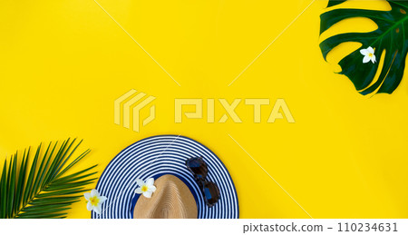 Summer flat lay scenery 110234631