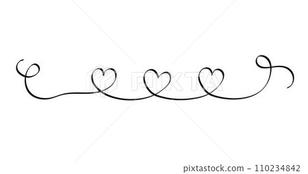 Love with hearts hand written single continuous line lettering phrase in simple doodle style vector illustration isolated for greeting card, postcards, poster, banner, wedding concept Love with hearts hand written single continuous line lettering phrase in simple doodle style vector illustration isolated for greeting card, postcards, poster, banner, wedding concept 110234842
