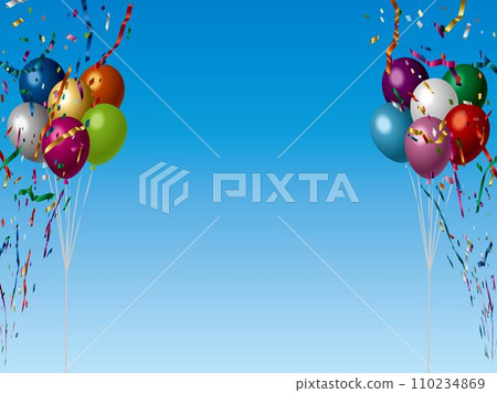 B Balloons, confetti 1-2 B Balloons, confetti 1-2 110234869