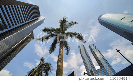 Skyscrapers of Jakarta, the capital of Indonesia, on a sunny day. 110234914