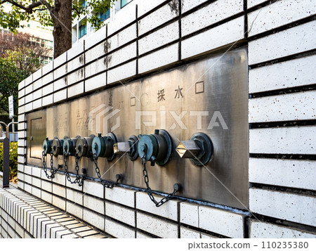 【高層建築滅火設備】接水管進水口、灑水進水口、採水口 110235380