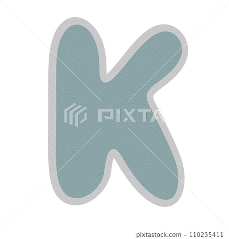 Alphabet letter K 110235411