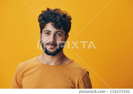 Happy man isolated background expression guy looking adult portrait attractive person young cool Happy man isolated background expression guy looking adult portrait attractive person young cool 110235502