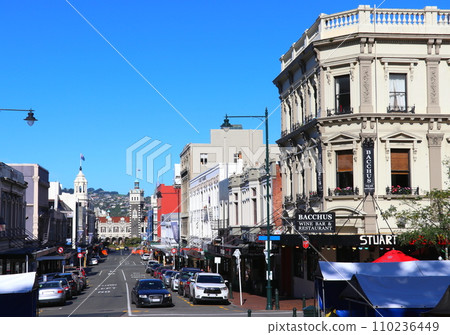 From Stuart Street in central Dunedin, directly opposite the train station (New Zealand) 110236449