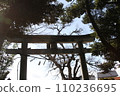Entrance to a rural shrine 110236695