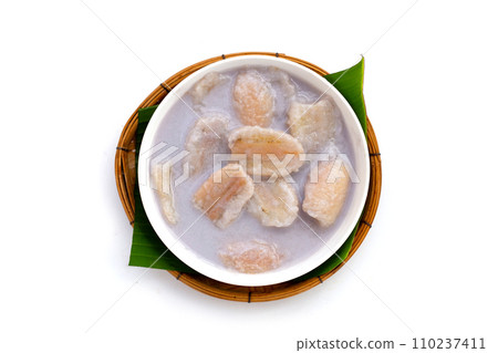 Banana in coconut milk. Thai dessert Banana in coconut milk. Thai dessert 110237411