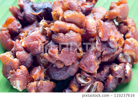 Sour tamarind on white background. 110237616