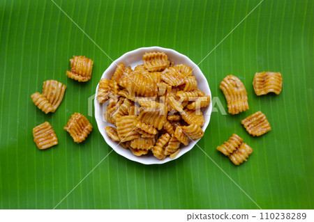 Klong Klang Krob, Thai caramelized crisps sweet dessert Klong Klang Krob, Thai caramelized crisps sweet dessert 110238289