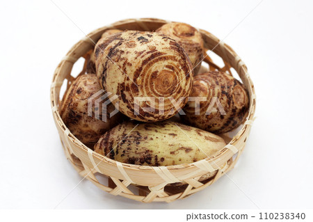 Satoimo, taro roots or japanese sweet taro Satoimo, taro roots or japanese sweet taro 110238340
