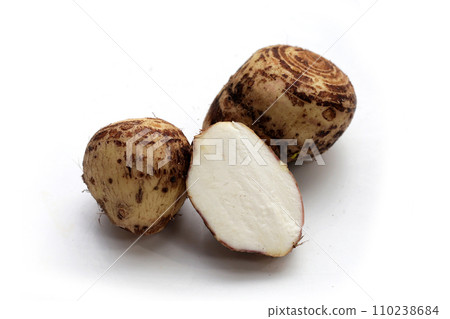 Satoimo, taro roots or japanese sweet taro Satoimo, taro roots or japanese sweet taro 110238684