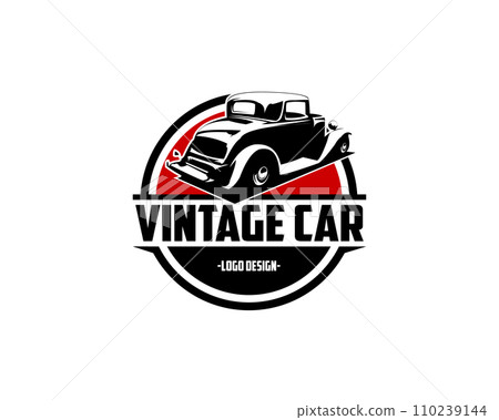1932 ford caupe car vector graphic illustration side view isolated white black vintage 110239144