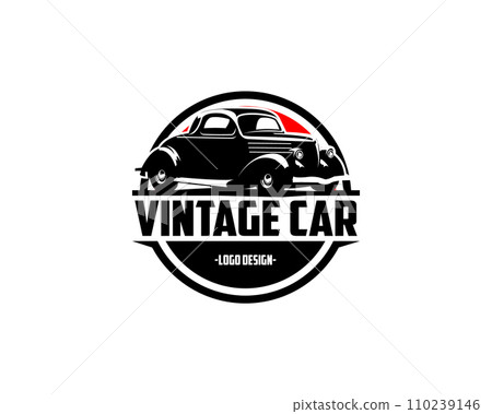 Ford caupe car logo - vector illustration, emblem design on white background 110239146