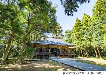 鳥取縣東伯郡湯梨浜町 保木一宮及分神社參拜殿 110239855