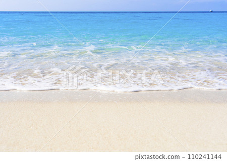 White sand beach and blue sea of Busena Marine Park, Nago City, Okinawa Prefecture White sand beach and blue sea of Busena Marine Park, Nago City, Okinawa Prefecture 110241144