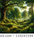 陽光照耀在森林裡 110241594