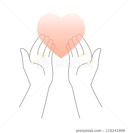 An image of kindness and peace of mind with a heart An image of kindness and peace of mind with a heart 110241999