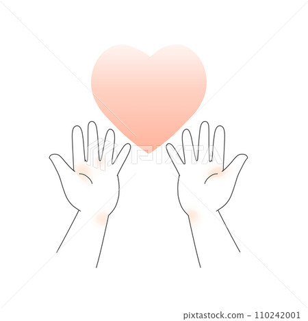 image of a child receiving a heart 110242001