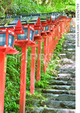 京都鮮綠貴船神社（京都府京都市） 110242769