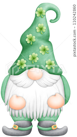 Luck of the Irish! Watercolor Shamrock Design for St. Patrick's Day 110242860