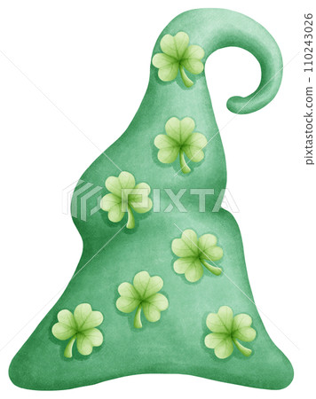 Luck of the Irish! Watercolor Shamrock Design for St. Patrick's Day 110243026