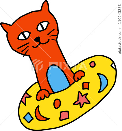 The cat drawing image for animal or pet concept 110243288