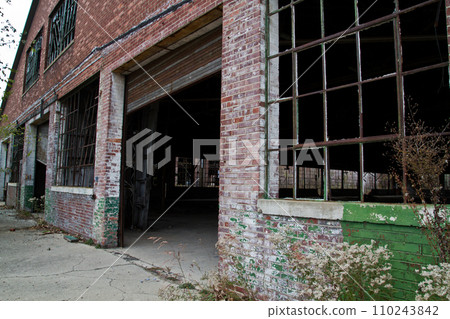 Neglected Industrial Warehouse in Urban Decay, Warsaw Indiana Neglected Industrial Warehouse in Urban Decay, Warsaw Indiana 110243842