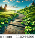 Trees, lawns, and four-leaf clovers 110244800