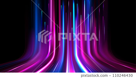 Neon light speed effect Neon light speed effect 110246430