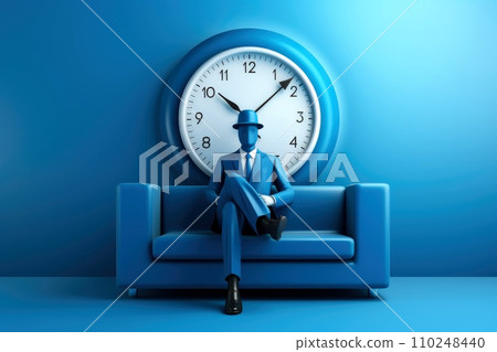 Mockup 3d clock,countdown, happy new year concept, Generative AI Mockup 3d clock,countdown, happy new year concept, Generative AI 110248440