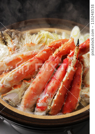 Delicious crab hotpot made with king crab Delicious crab hotpot made with king crab 110248538