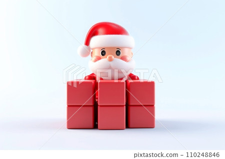 Santa claus with xmas background, christmas holiday concept, Generative AI Santa claus with xmas background, christmas holiday concept, Generative AI 110248846