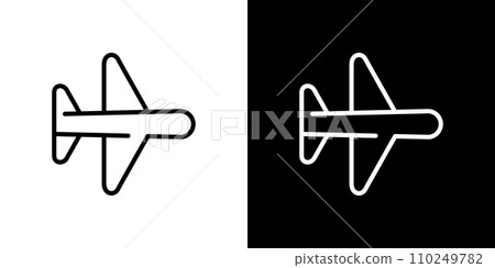Airplane icon Airplane icon 110249782