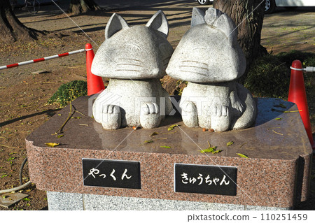 Yakkun and Kyu-chan at Yayumi Inari Shrine [Higashimatsuyama City, Saitama Prefecture] 110251459