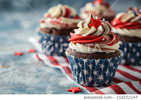Patriotic Cupcakes: Stars and Stripes on Independence Day Treats Patriotic Cupcakes: Stars and Stripes on Independence Day Treats 110252147