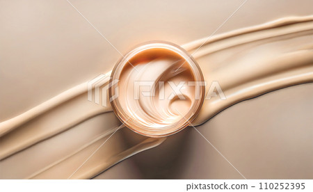 Image of smooth cream foundation "AI generated image" 110252395