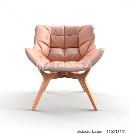 Modern minimalistic chair isolated on white background. Furniture concept. Modern minimalistic chair isolated on white background. Furniture concept. 110252861