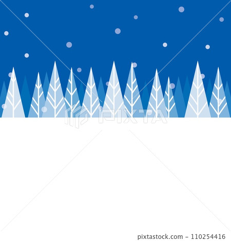 Snow landscape 110254416