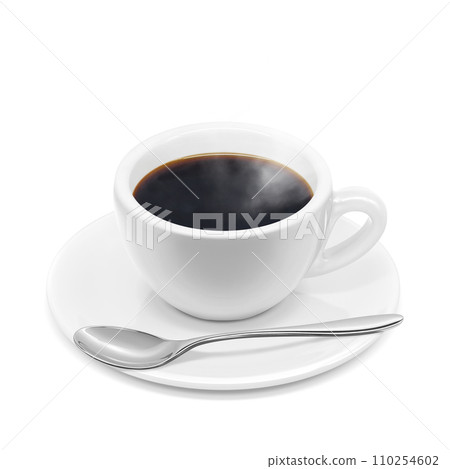 咖啡插畫真實 110254602