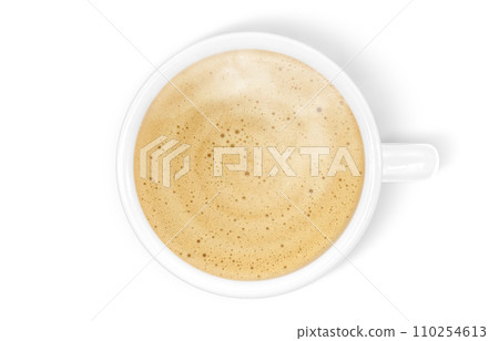 Cafe au lait illustration realistic 110254613