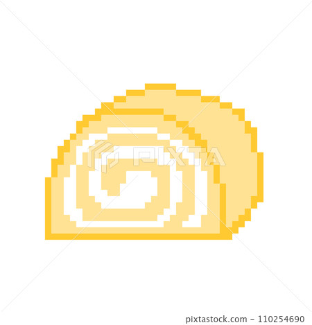 卷蛋糕_像素藝術 卷蛋糕_像素藝術 110254690
