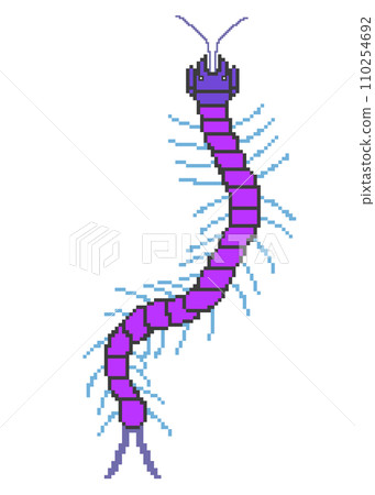 蜈蚣_點圖（紫色） 110254692
