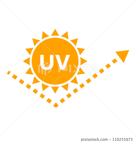 Reflecting ultraviolet rays and sun icon. vector. 110255873
